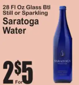 SuperFresh Saratoga Water offer