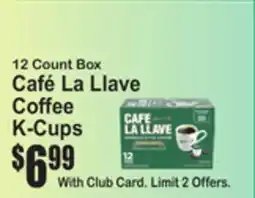 SuperFresh 12 Count Box Café La Llave Coffee K-Cups offer