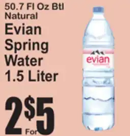 SuperFresh Evian Spring Water offer