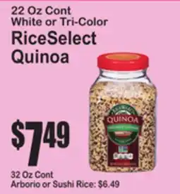 SuperFresh RiceSelect Quinoa offer