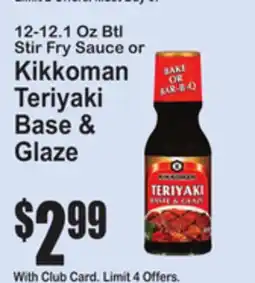 SuperFresh 12-12.1 Oz Btl Stir Fry Sauce or Kikkoman Teriyaki Base & Glaze offer