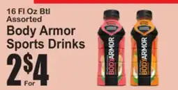 SuperFresh Body Armor Sports Drinks offer