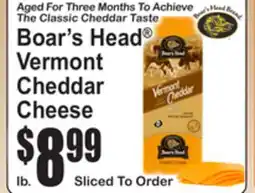 SuperFresh Boar's Head Vermont Cheddar Cheese offer