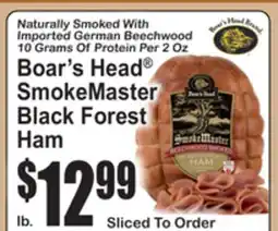 SuperFresh Boar's Head SmokeMaster Black Forest Ham offer