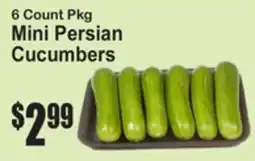 SuperFresh Mini Persian Cucumbers offer