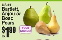 SuperFresh US #1 Bartlett, Anjou or Bosc Pears offer