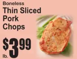 SuperFresh Boneless Thin Sliced Pork Chops offer