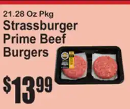 SuperFresh Strassburger Prime Beef Burgers offer