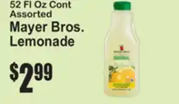 SuperFresh 52 Fl Oz Cont Assorted Mayer Bros. Lemonade offer