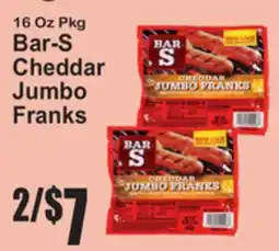 SuperFresh Bar-S Cheddar Jumbo Franks offer