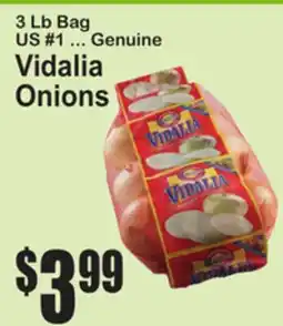 SuperFresh 3 Lb Bag US #1 ... Genuine Vidalia Onions offer