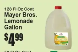 SuperFresh 128 Fl Oz Cont Mayer Bros. Lemonade Gallon offer