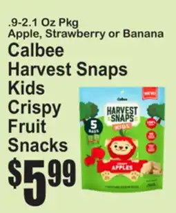 SuperFresh Calbee Harvest Snaps Kids Crispy Fruit Snacks offer