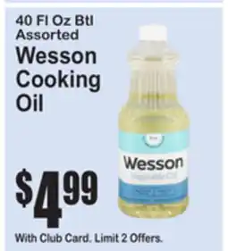 SuperFresh Wesson Cooking Oil offer