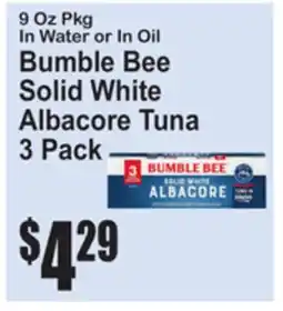 SuperFresh Bumble Bee Solid White Albacore Tuna offer