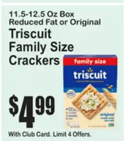 SuperFresh Triscuit Family Size Crackers offer