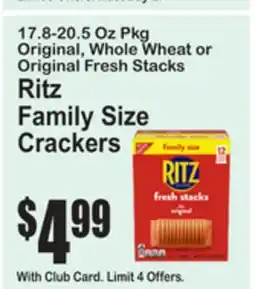 SuperFresh Ritz Family Size Crackers offer