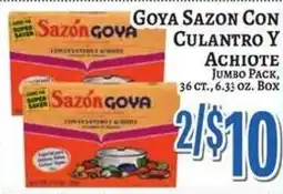 Trade Fair Supermarket Goya sazon con culantro y achiote offer