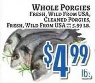 Trade Fair Supermarket Whole porgies offer