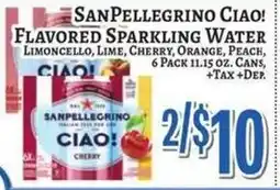 Trade Fair Supermarket Sanpellegrino ciao! flavored sparkling water offer