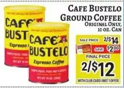 Trade Fair Supermarket Cafe bustelo ground coffee offer