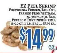 Trade Fair Supermarket Ez peel shrimp offer