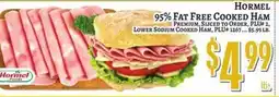 Trade Fair Supermarket Hormel 95% fat free cooked ham offer