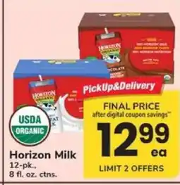 Safeway Horizon Milk offer
