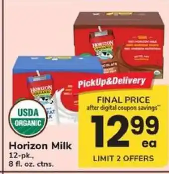Safeway Horizon Milk offer