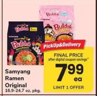 Safeway Samyang Ramen Original offer