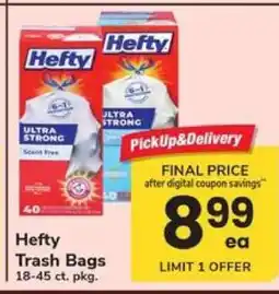Safeway Hefty Trash Bags offer