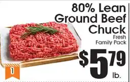 Supremo Foods Inc 80% Lean Ground Beef Chuck offer