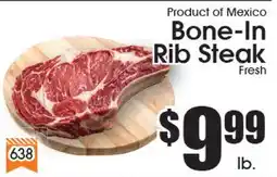 Supremo Foods Inc Product of Mexico Bone-In Rib Steak offer