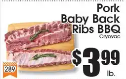 Supremo Foods Inc Pork Baby Back Ribs BBQ offer