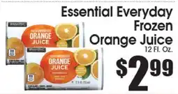 Supremo Foods Inc Essential Everyday Frozen Orange Juice offer