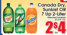 Supremo Foods Inc Canada Dry, Sunkist OR 7 Up offer