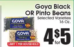 Supremo Foods Inc Goya Black OR Pinto Beans offer