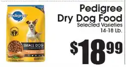 Supremo Foods Inc Pedigree Dry Dog Food offer