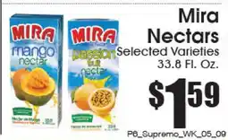 Supremo Foods Inc Mira Nectars offer