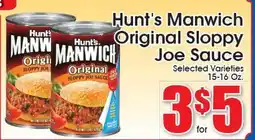 Supremo Foods Inc Hunt's Manwich Original Sloppy Joe Sauce offer