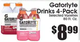 Supremo Foods Inc Gatorlyte Drinks 4-Pack offer