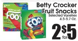 Supremo Foods Inc Betty Crocker Fruit Snacks offer