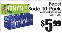 Supremo Foods Inc Pepsi Soda 10-Pack offer