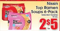 Supremo Foods Inc Nissin Top Ramen Soups 6-Pack offer