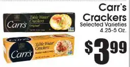 Supremo Foods Inc Carr's Crackers offer