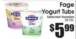 Supremo Foods Inc Fage Yogurt Tub offer