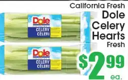 Supremo Foods Inc California Fresh Dole Celery Hearts offer