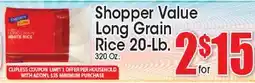 Supremo Foods Inc Shopper Value Long Grain Rice offer