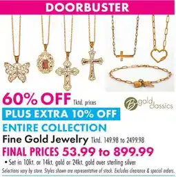Boscov's Fine Gold Jewelry offer