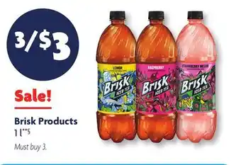 Family Dollar Brisk Products offer